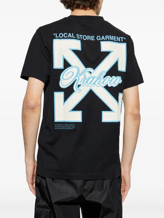  오프화이트 반팔 티셔츠 OMAA027G24JER00Y black - OFF WHITE