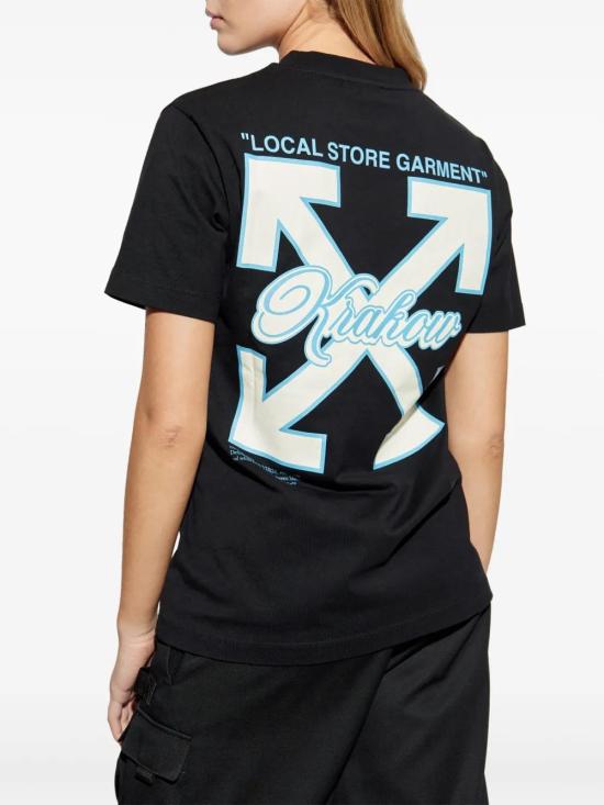  오프화이트 반팔 티셔츠 OMAA027G24JER00Y black - OFF WHITE