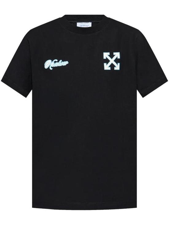  오프화이트 반팔 티셔츠 OMAA027G24JER00Y black
