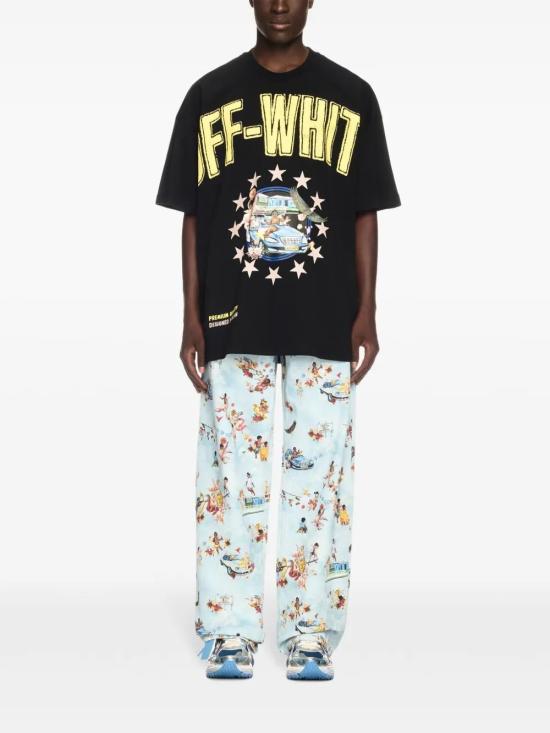  오프화이트 반팔 티셔츠 OMAA161S25JER0011019 black - OFF WHITE