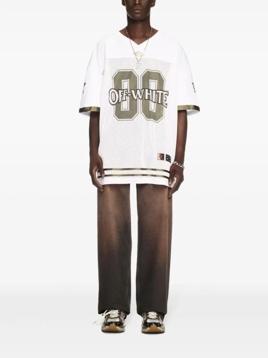  오프화이트 반팔 티셔츠 OMAD003S25JER0020156 white - OFF WHITE