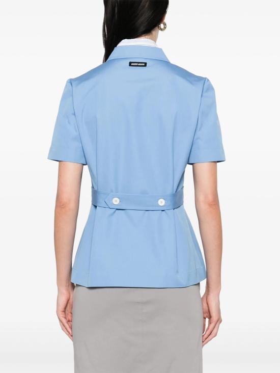 25SS 미우미우 셔츠 MK1934SOOO1BMS F0013 AZZURRO - MIU MIU