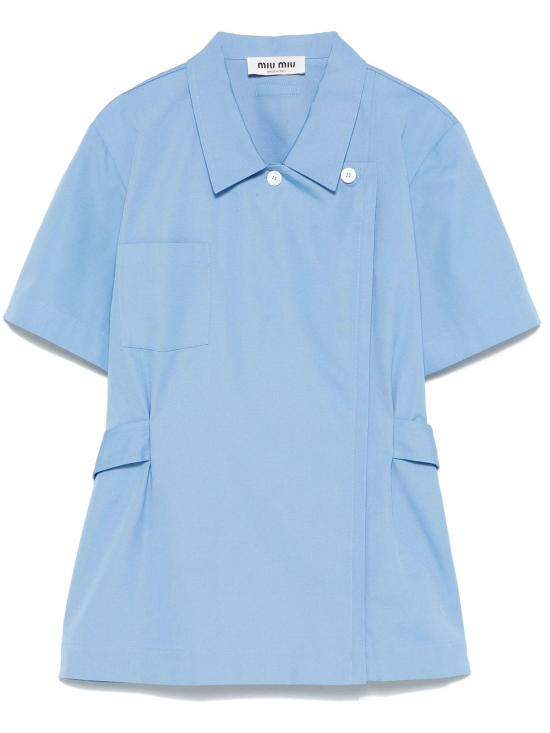  미우미우 셔츠 MK1934SOOO1BMS F0013 AZZURRO