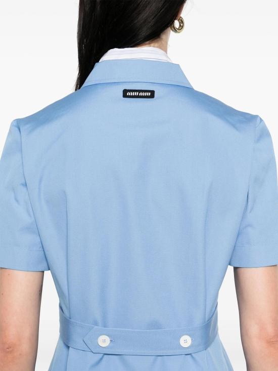 25SS 미우미우 셔츠 MK1934SOOO1BMS F0013 AZZURRO - MIU MIU