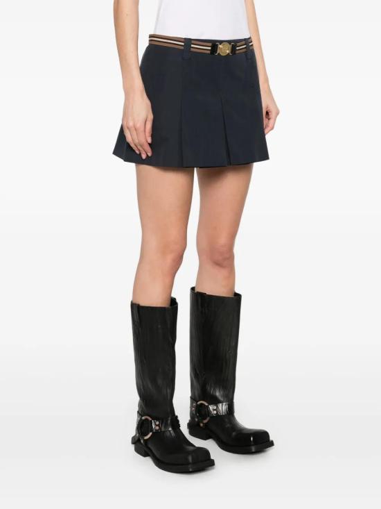 25SS 미우미우 숏 스커트 MG2406SOOO12NS F0008 BLEU - MIU MIU