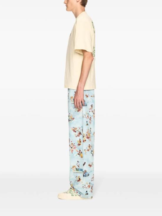  오프화이트 반팔 티셔츠 OMAA120S25JER00E0B58 yellow - OFF WHITE