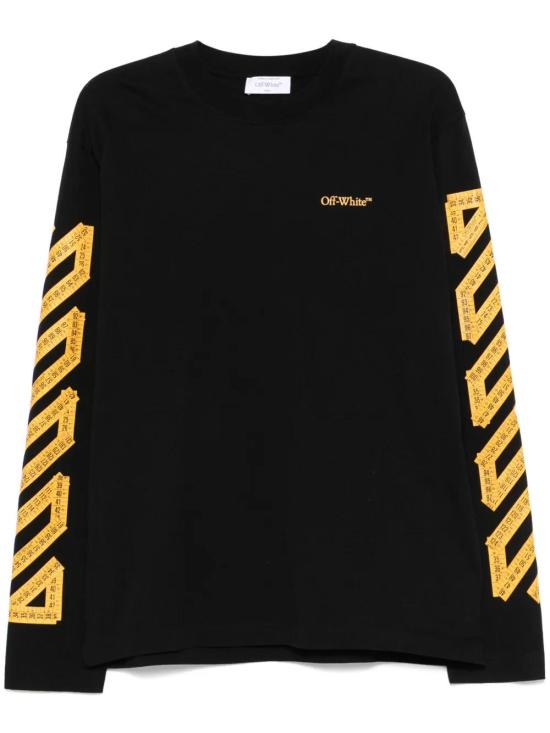  오프화이트 긴팔 티셔츠 OMAB086S25JER0021022 black