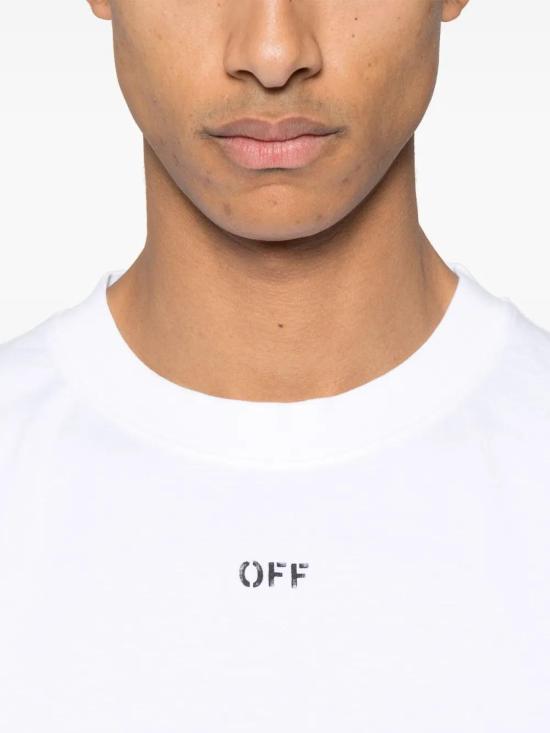  오프화이트 반팔 티셔츠 OMAA120S25JER00F0110 white - OFF WHITE