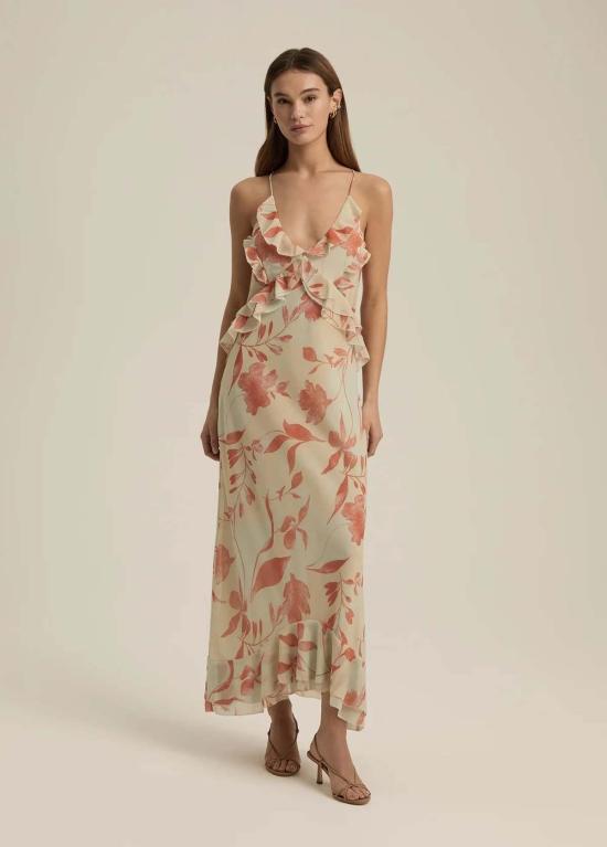  페이보릿 도우터 롱 원피스 좋아하는 딸 Who Me 드레스 문빔 플로럴 - FAVORITE DAUGHTER