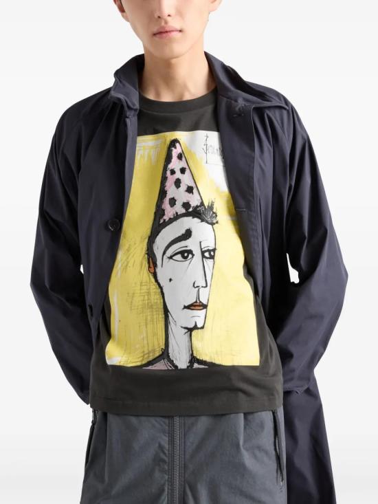  프라다 반팔 티셔츠 UJN926SOOO16R6 dark grey - PRADA