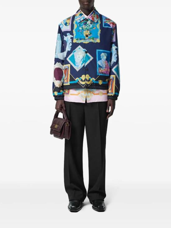  베르사체 긴팔 셔츠 10194381A12995 blue - VERSACE