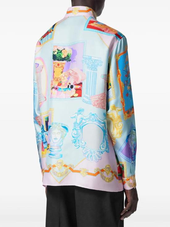  베르사체 긴팔 셔츠 10194381A12995 blue - VERSACE