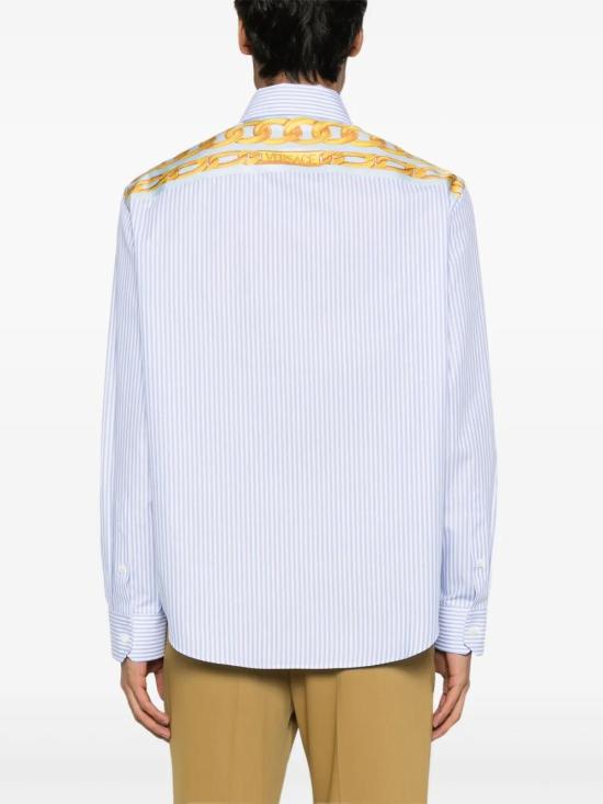  베르사체 긴팔 셔츠 10162101A13450 blue - VERSACE