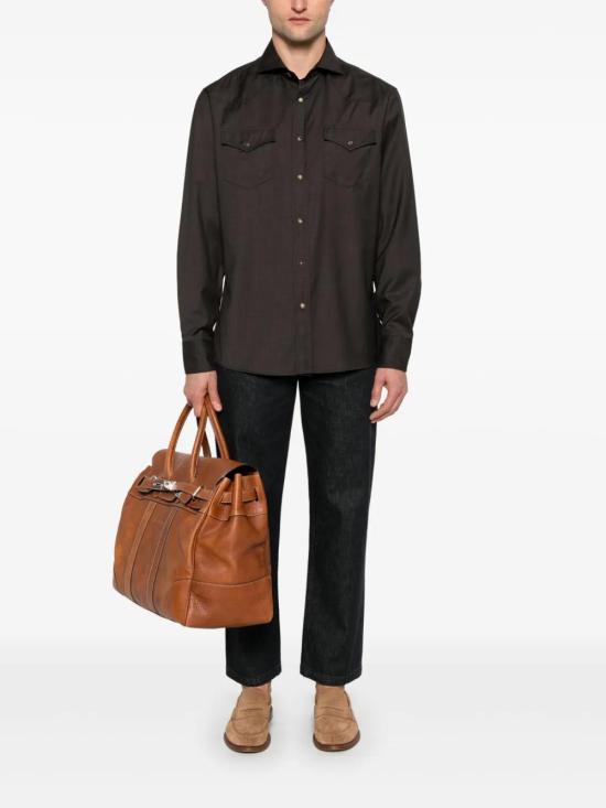  브루넬로 쿠치넬리 긴팔 셔츠 MM6704008C051 - BRUNELLO CUCINELLI