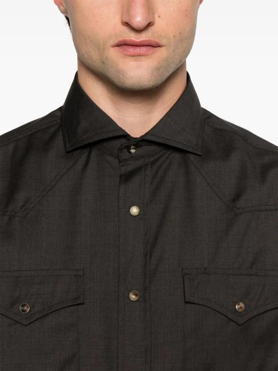  브루넬로 쿠치넬리 긴팔 셔츠 MM6704008C051 - BRUNELLO CUCINELLI