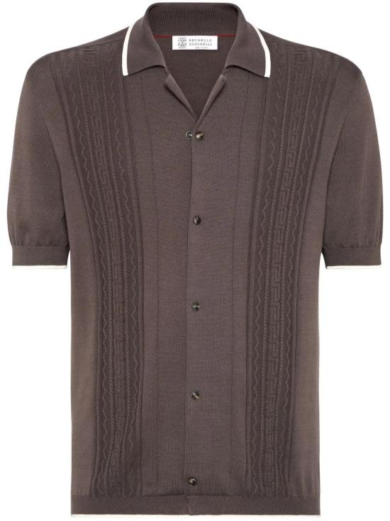 브루넬로 쿠치넬리 폴로 티셔츠 M29203415CQU21 coffee
