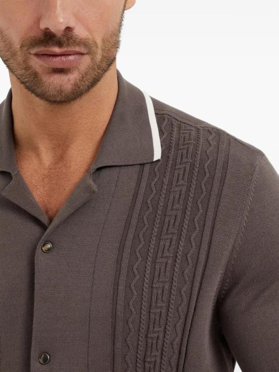  브루넬로 쿠치넬리 폴로 티셔츠 M29203415CQU21 coffee - BRUNELLO CUCINELLI