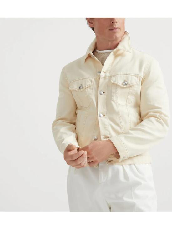  브루넬로 쿠치넬리 데님 자켓 M277P6910C7019 - BRUNELLO CUCINELLI