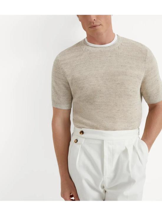  브루넬로 쿠치넬리 반팔 티셔츠 M2L707710CGW35 - BRUNELLO CUCINELLI