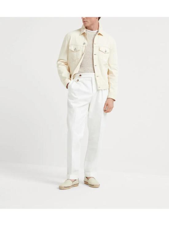  브루넬로 쿠치넬리 반팔 티셔츠 M2L707710CGW35 - BRUNELLO CUCINELLI