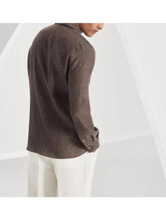  브루넬로 쿠치넬리 긴팔 셔츠 MM6950647C525 - BRUNELLO CUCINELLI