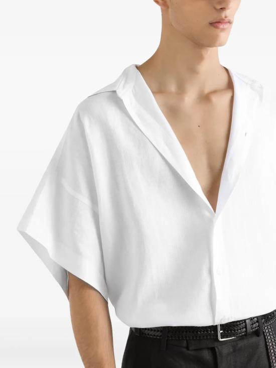  돌체앤가바나 긴팔 셔츠 G5NE4TFU4JB white - DOLCE & GABBANA