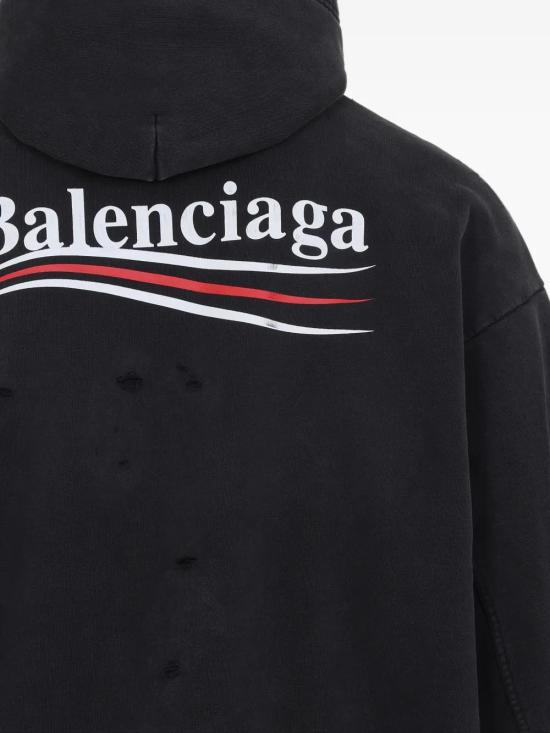  발렌시아가 후드 티셔츠 818557TRVP9 black - BALENCIAGA