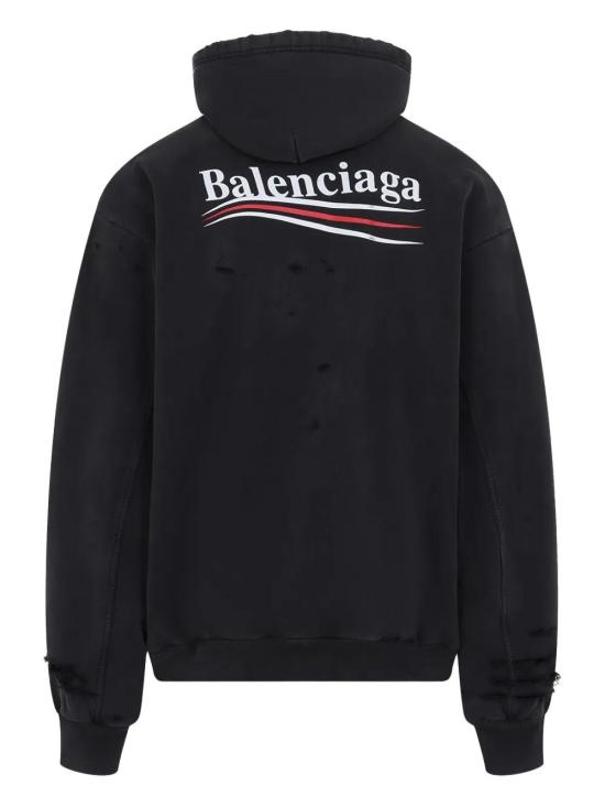  발렌시아가 후드 티셔츠 818557TRVP9 black - BALENCIAGA
