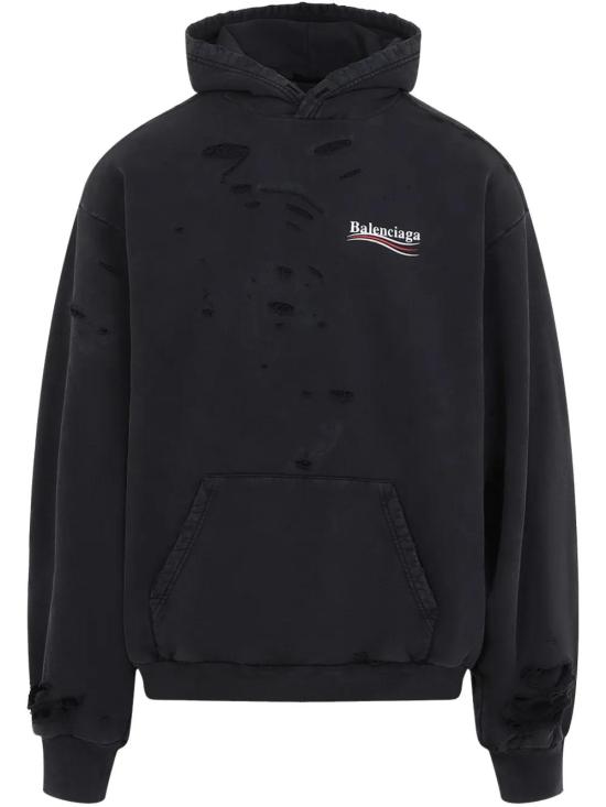  발렌시아가 후드 티셔츠 818557TRVP9 black