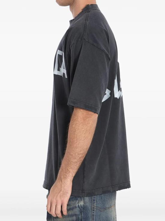  발렌시아가 반팔 티셔츠 764235TRVK1 black - BALENCIAGA