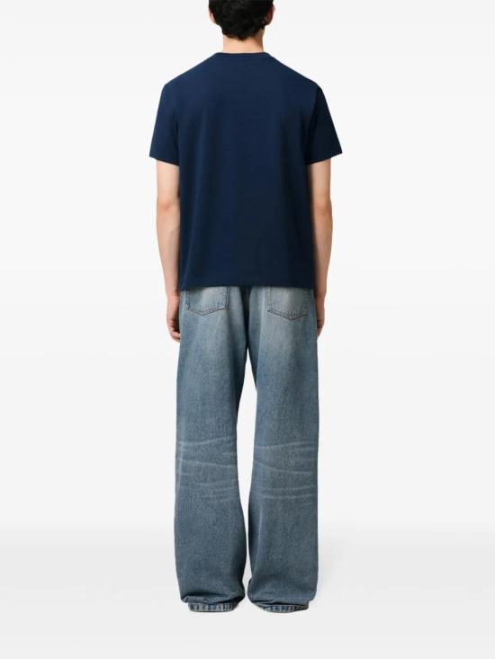  아미 반팔 티셔츠 E25HTS060724 midnight blue - AMI