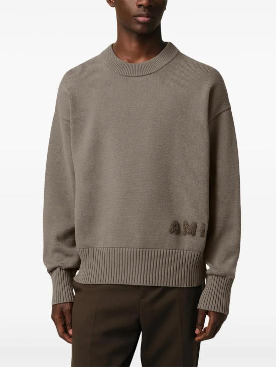  아미 스웨터 E25HKS163KN0063 grey - AMI