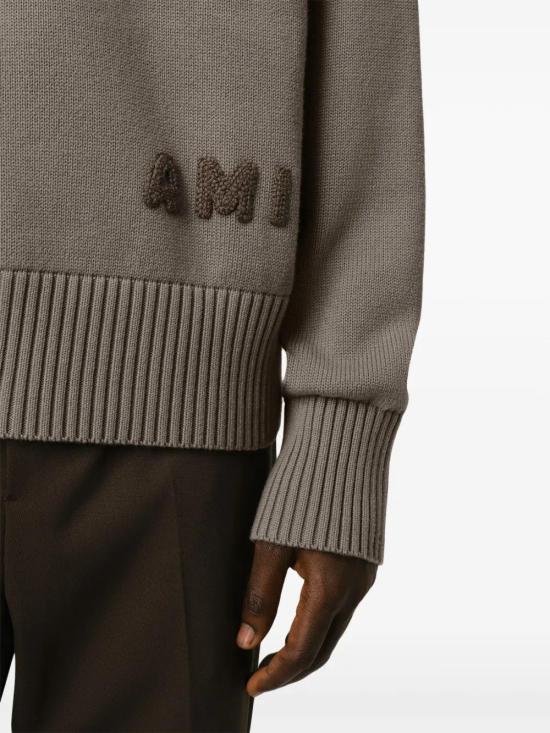  아미 스웨터 E25HKS163KN0063 grey - AMI