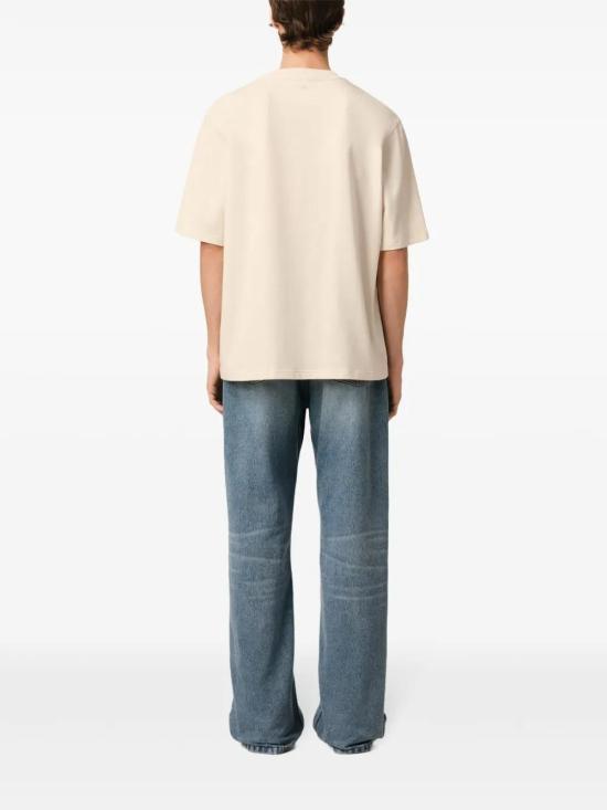  아미 반팔 티셔츠 E25HTS055726 cream - AMI