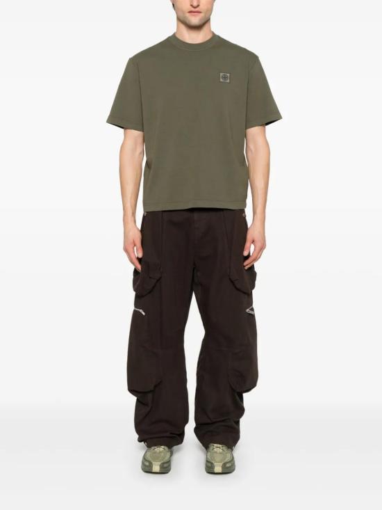  스톤 아일랜드 반팔 티셔츠 K1S152100034S0115 khaki - STONE ISLAND