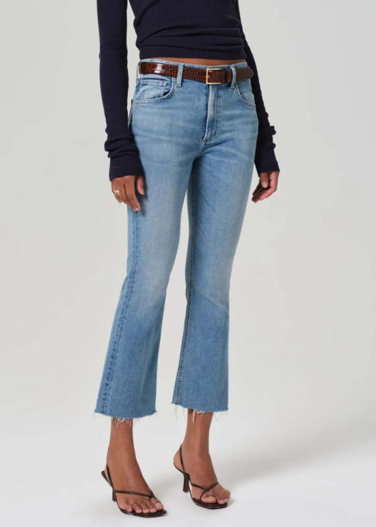  시티즌 오브 휴머니티 데님 팬츠 이솔라 크롭드 부츠 타히티 - CITIZEN OF HUMANITY