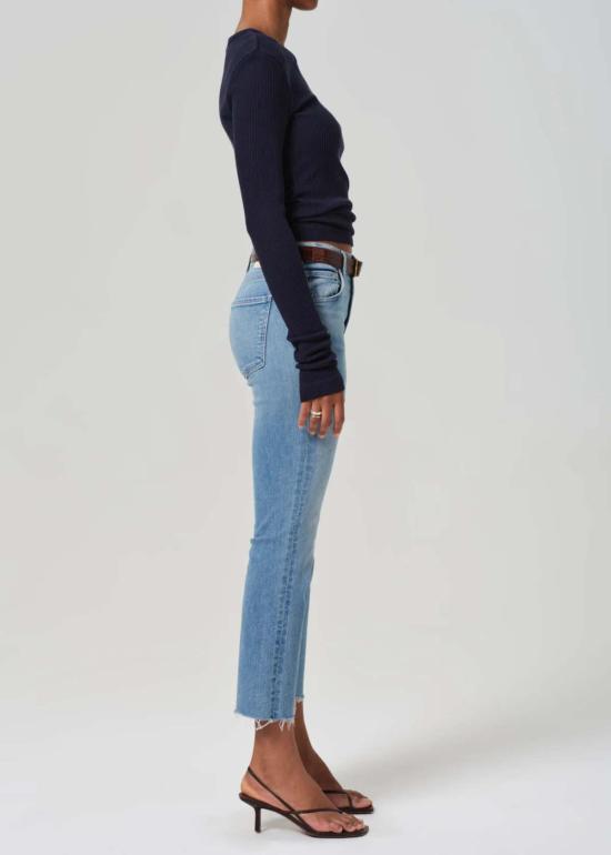  시티즌 오브 휴머니티 데님 팬츠 이솔라 크롭드 부츠 타히티 - CITIZEN OF HUMANITY