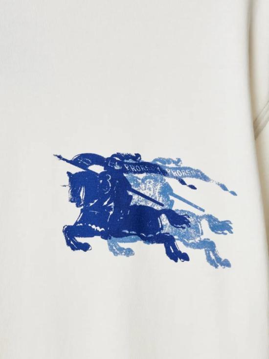  버버리 반팔 티셔츠 8106797 white - BURBERRY