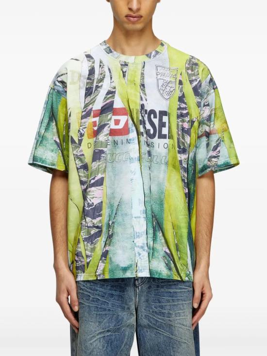  디젤 반팔 티셔츠 A196480HGBY multicolour - DIESEL