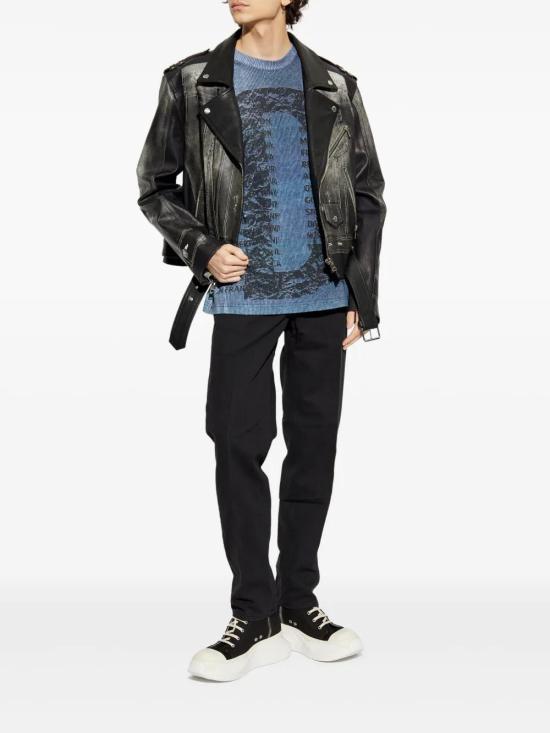  디젤 반팔 티셔츠 A196500PJBH indigo - DIESEL