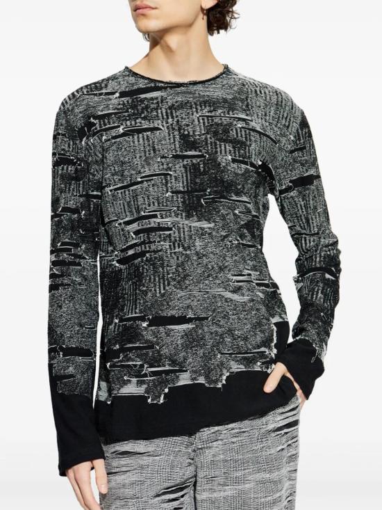  디젤 긴팔 티셔츠 A181190AFBV black - DIESEL