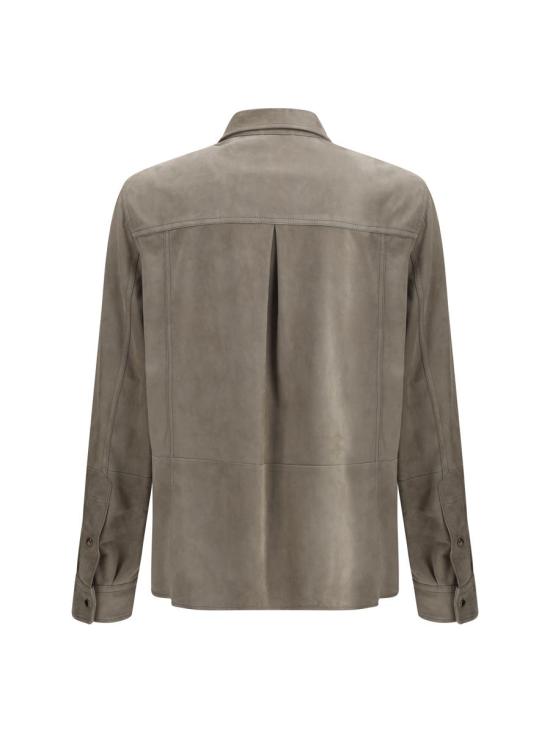 25SS 브루넬로 쿠치넬리 긴팔 셔츠 MPCLN2039 C8087 BROWN - BRUNELLO CUCINELLI