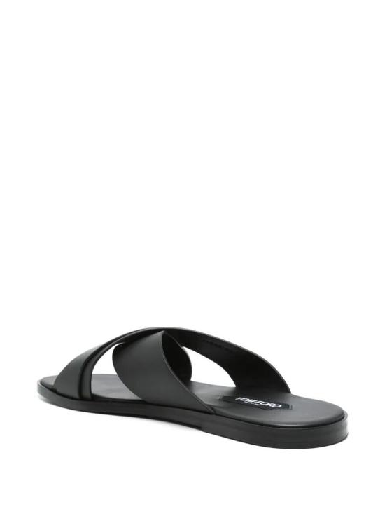 25SS 톰포드 뮬/슬리퍼 J1535 LCL434N 1001 Black - TOMFORD