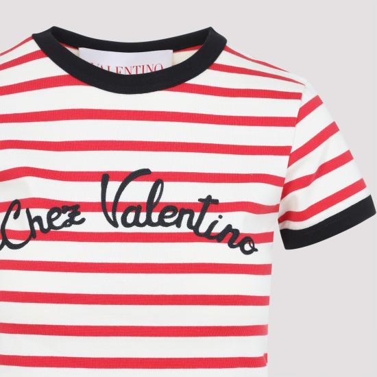 25SS 발렌티노 가라바니 반팔 티셔츠 6B3MG24P961 AS0 AVORIO ROSSO - VALENTINO GARAVANI