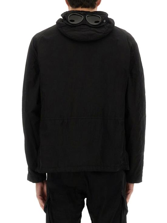 25SS 씨피 컴퍼니 플랫 나일론 고글 자켓 18CMOW050A005991G999 BLACK DOM - C.P. COMPANY