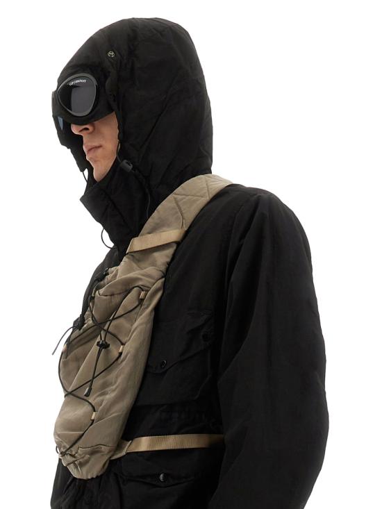 25SS 씨피 컴퍼니 플랫 나일론 고글 자켓 18CMOW050A005991G999 BLACK DOM - C.P. COMPANY