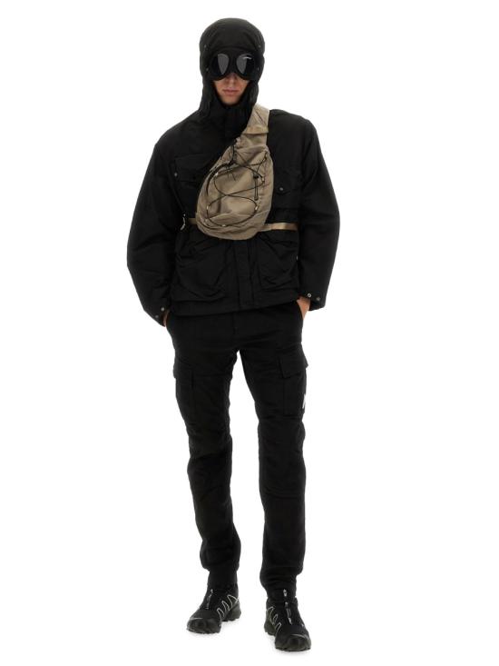 25SS 씨피 컴퍼니 플랫 나일론 고글 자켓 18CMOW050A005991G999 BLACK DOM - C.P. COMPANY