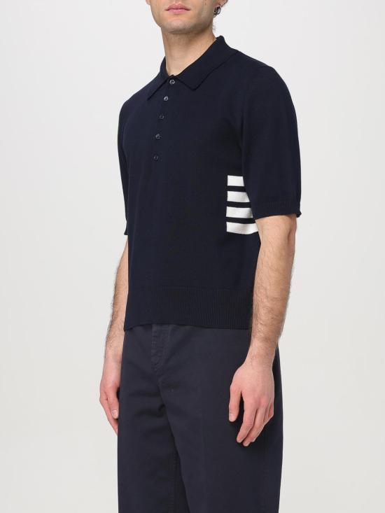 25SS 톰브라운 폴로 티셔츠 MKP135AY3043415 NAVY DOM - THOM BROWNE