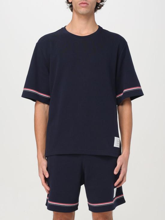 25SS 톰브라운 반팔 티셔츠 MJS282AJ0199415 NAVY DOM