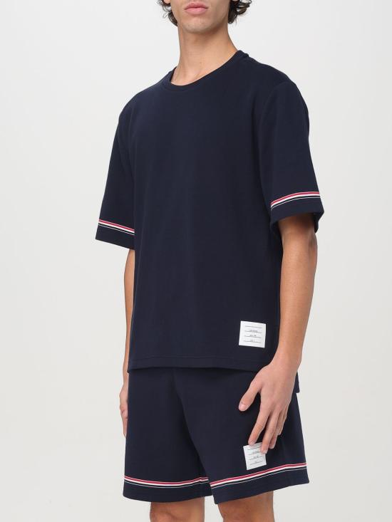 25SS 톰브라운 반팔 티셔츠 MJS282AJ0199415 NAVY DOM - THOM BROWNE